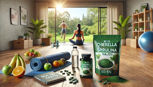 Holistic Wellness: Integrate a 50-50 Chlorella & Spirulina Blend with Exercise, Mindfulness, and Healthy Habits for Sustainable, Whole-Body Well-Being