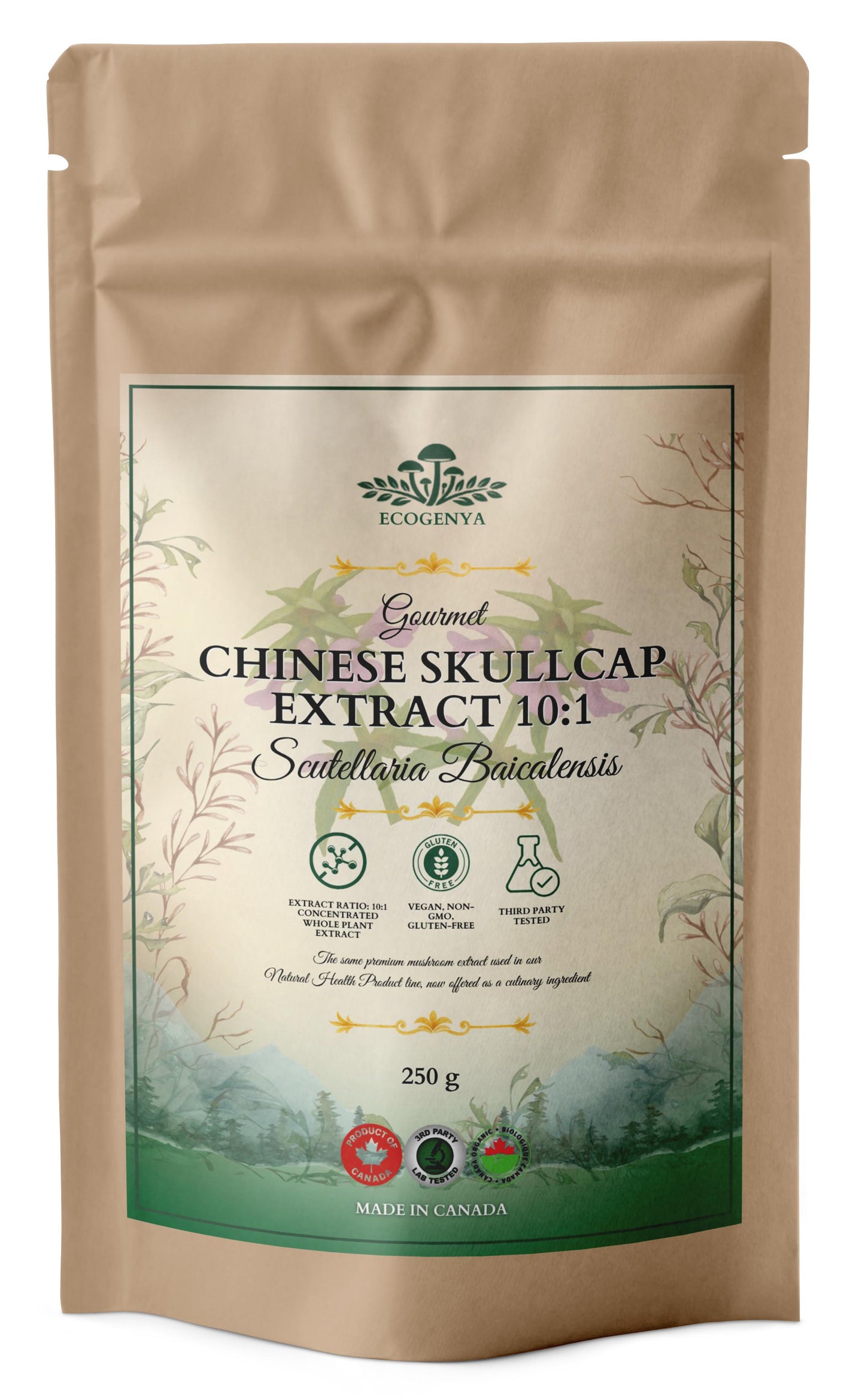 Chinese Skullcap Extract 10:1 – Earthy, Whole-Root, Kitchen-Ready