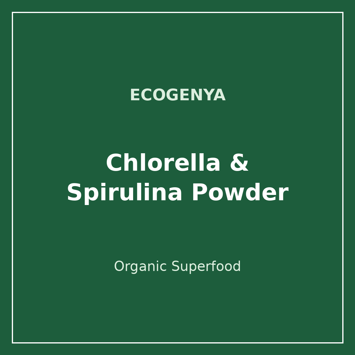 Daily Greens Chlorella & Spirulina Powder – 50/50 Blend