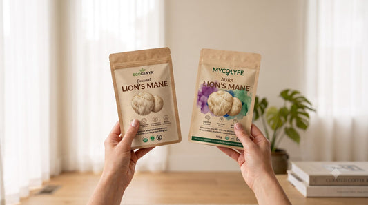 Comparing lion's mane supplement labels