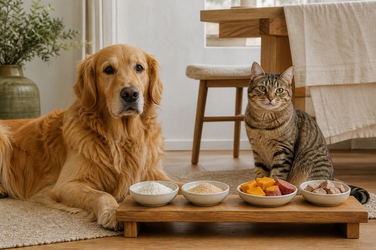 Ecogenya shop all pet products — natural supplements, toppers, and treats for pets
