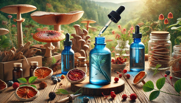 Tinctures - Mushroom extract tinctures available in Alcohol or Glycerin suspensions - Ecogenya