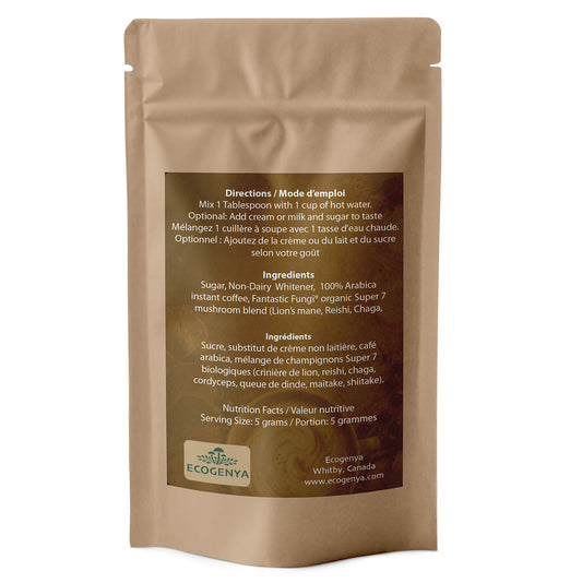 Mush Love Mushroom Cappuccino – Creamy Organic Arabica + Super 7 Blend for Focus & Energy