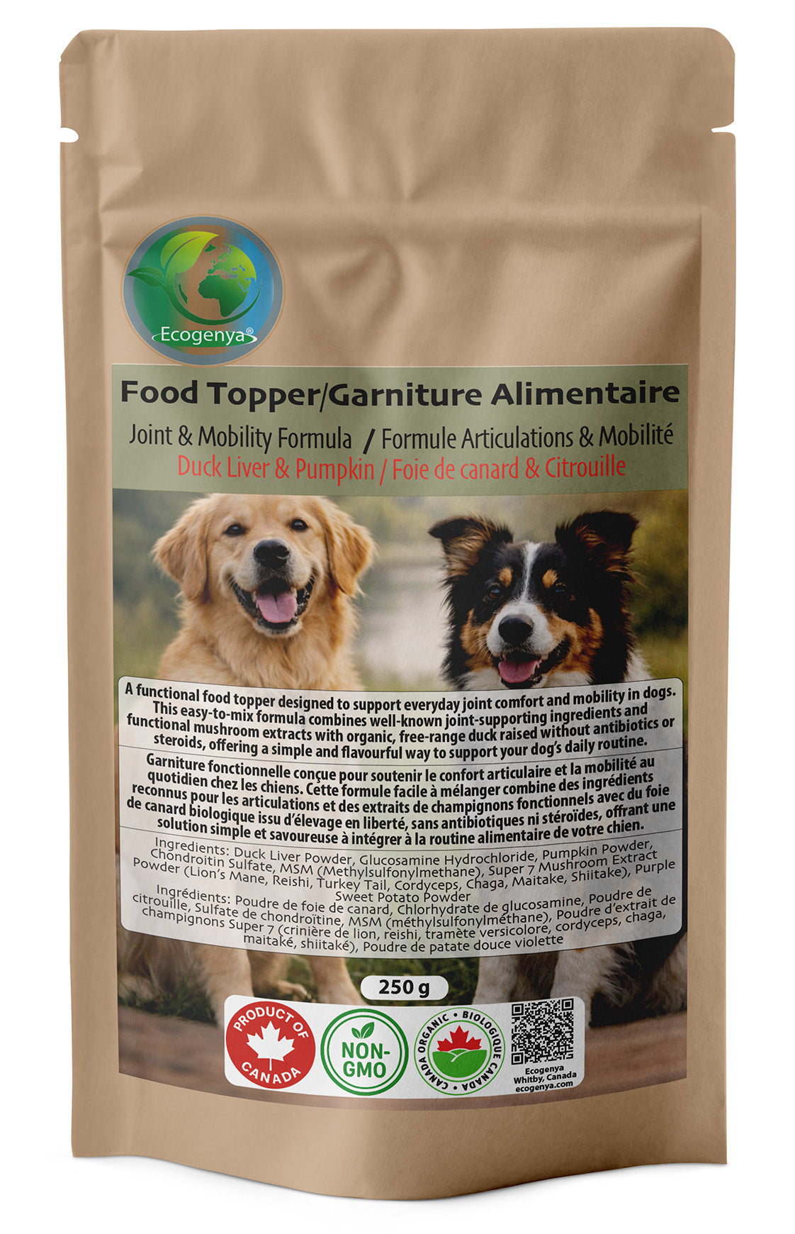 Joint & Mobility Functional Topper for Dogs - Glucosamine, MSM & Mushrooms