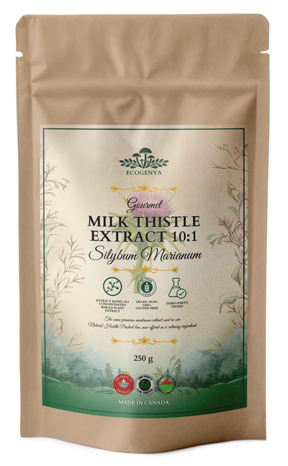 Ecogenya Milk Thistle Extract Powder 10:1, 250 g pouch