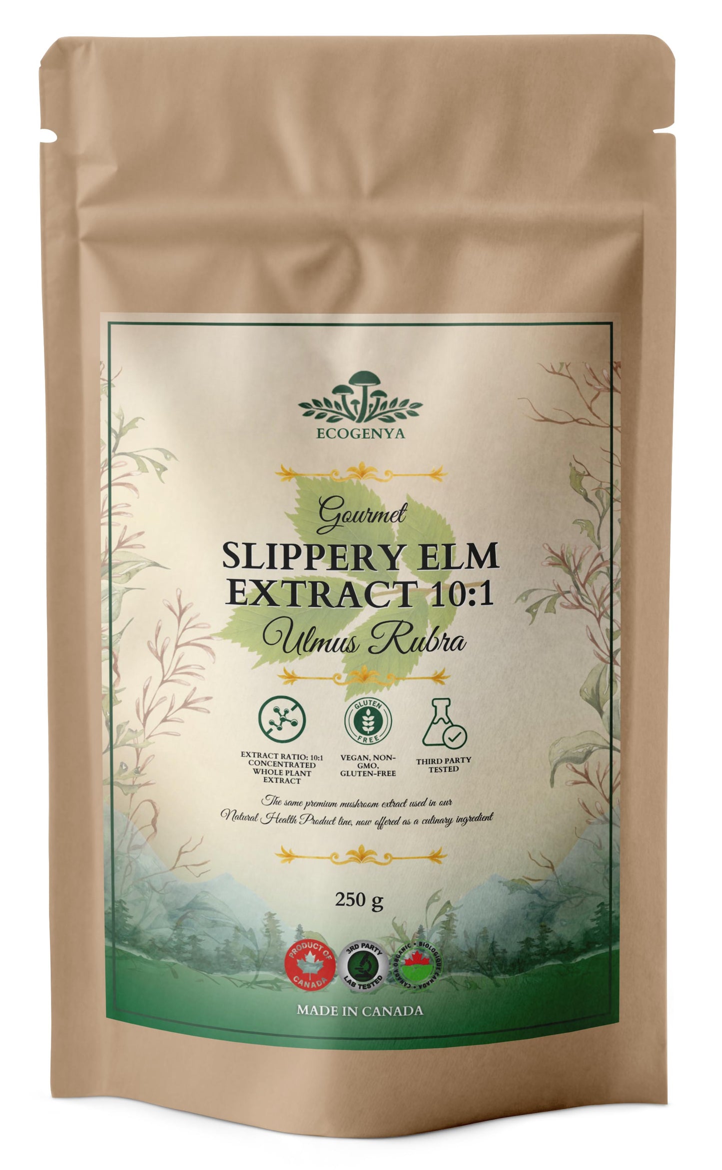 Slippery Elm Extract 10:1 – Soothing, Whole-Bark, Kitchen-Ready
