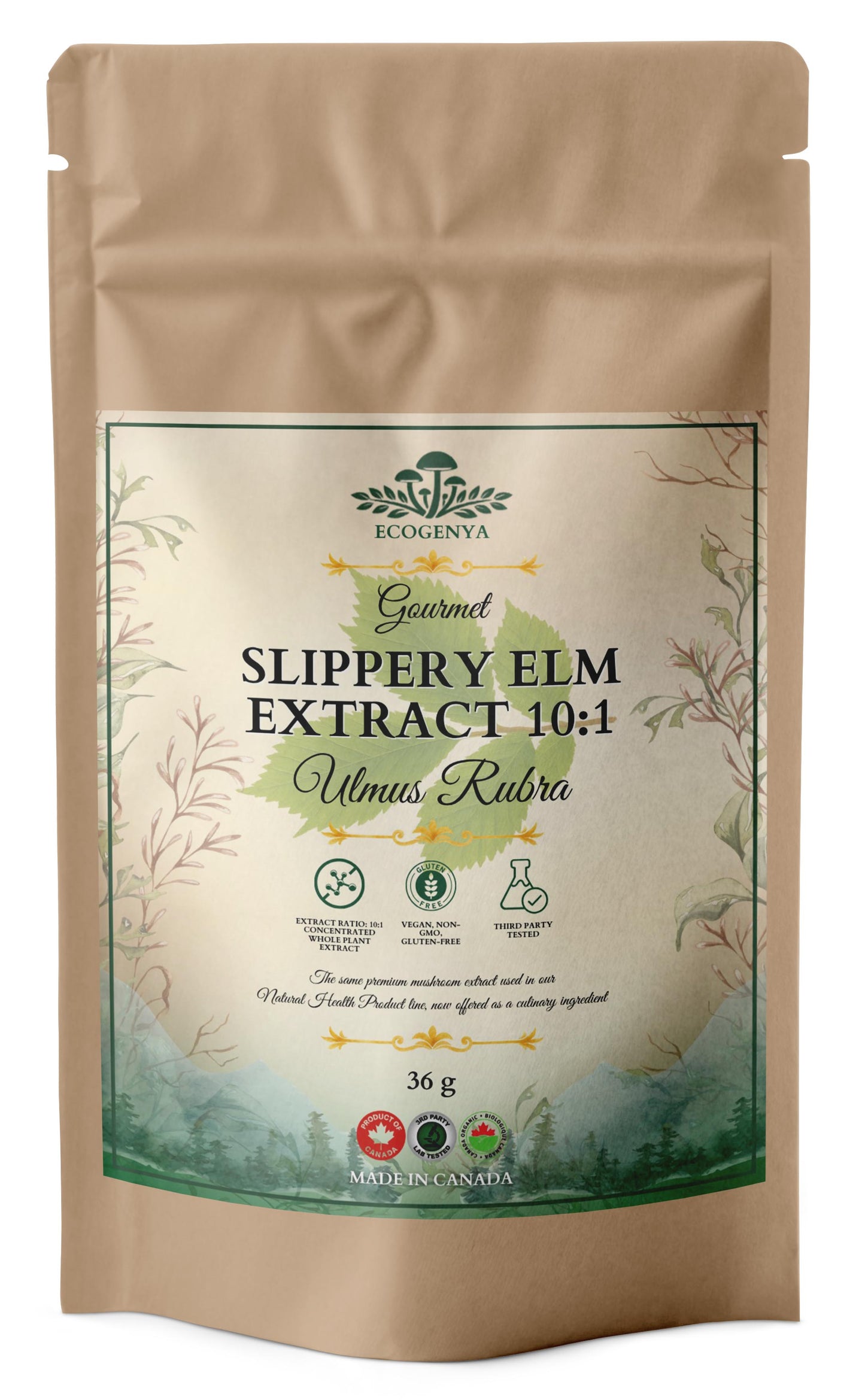 Slippery Elm Extract 10:1 – Soothing, Whole-Bark, Kitchen-Ready
