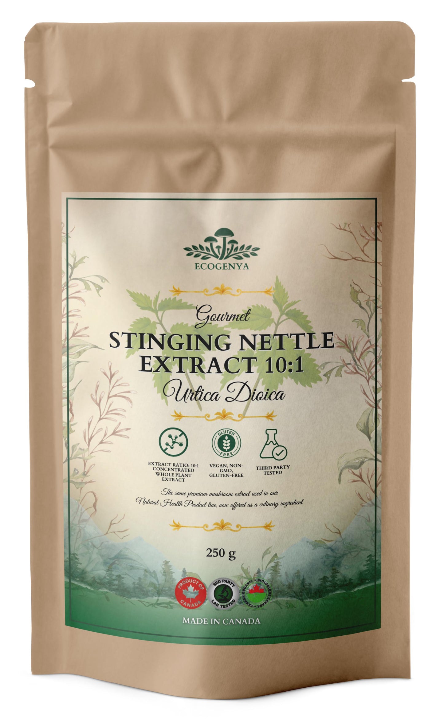Stinging Nettle Extract 10:1 – Green, Whole-Leaf, Kitchen-Ready