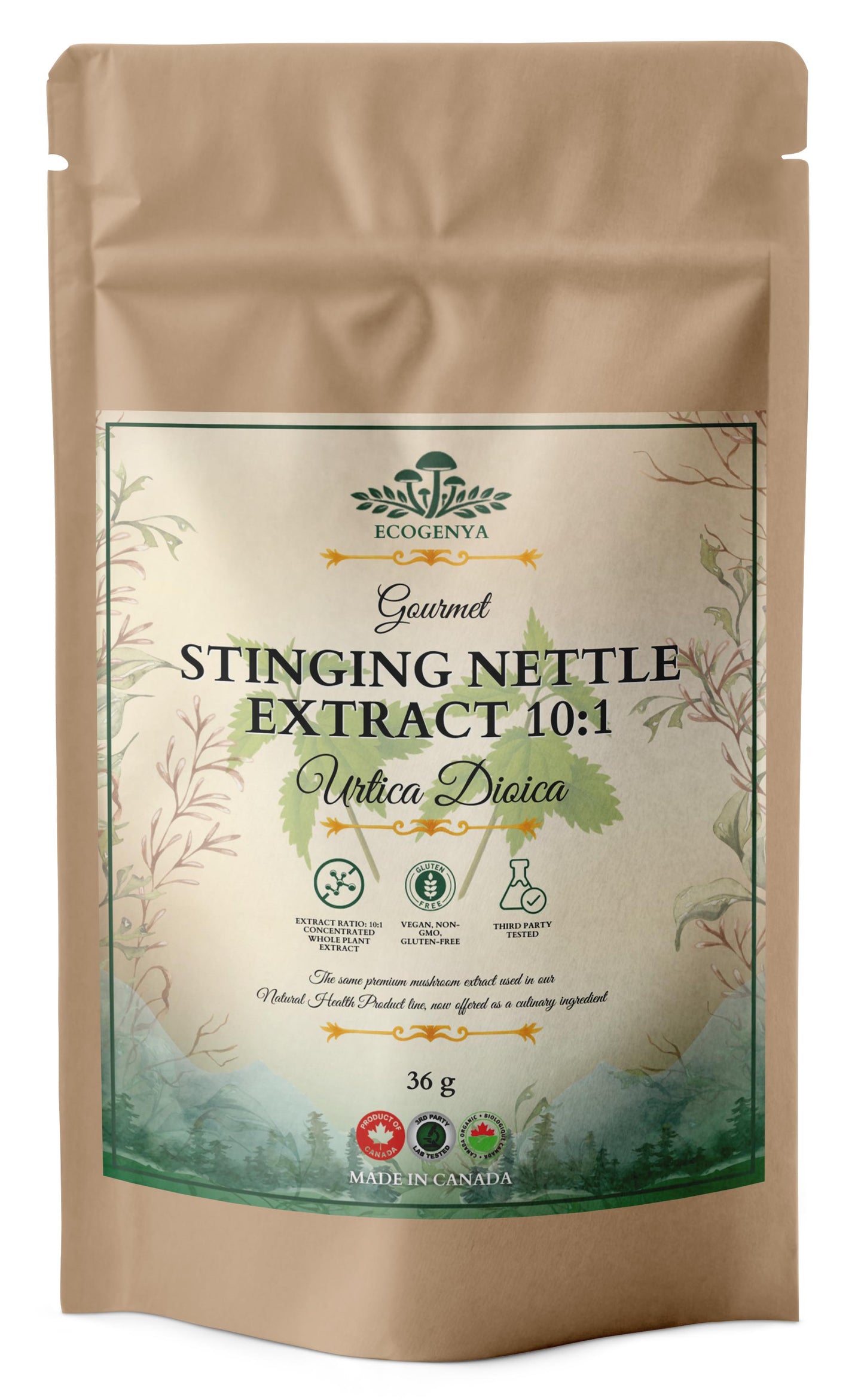 Stinging Nettle Extract 10:1 – Green, Whole-Leaf, Kitchen-Ready