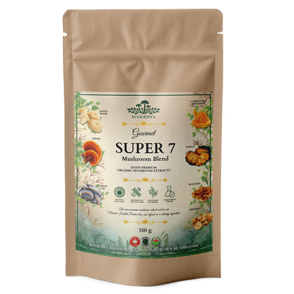 Gourmet Super 7 Mushroom Blend – Organic Mushroom Extract Powder