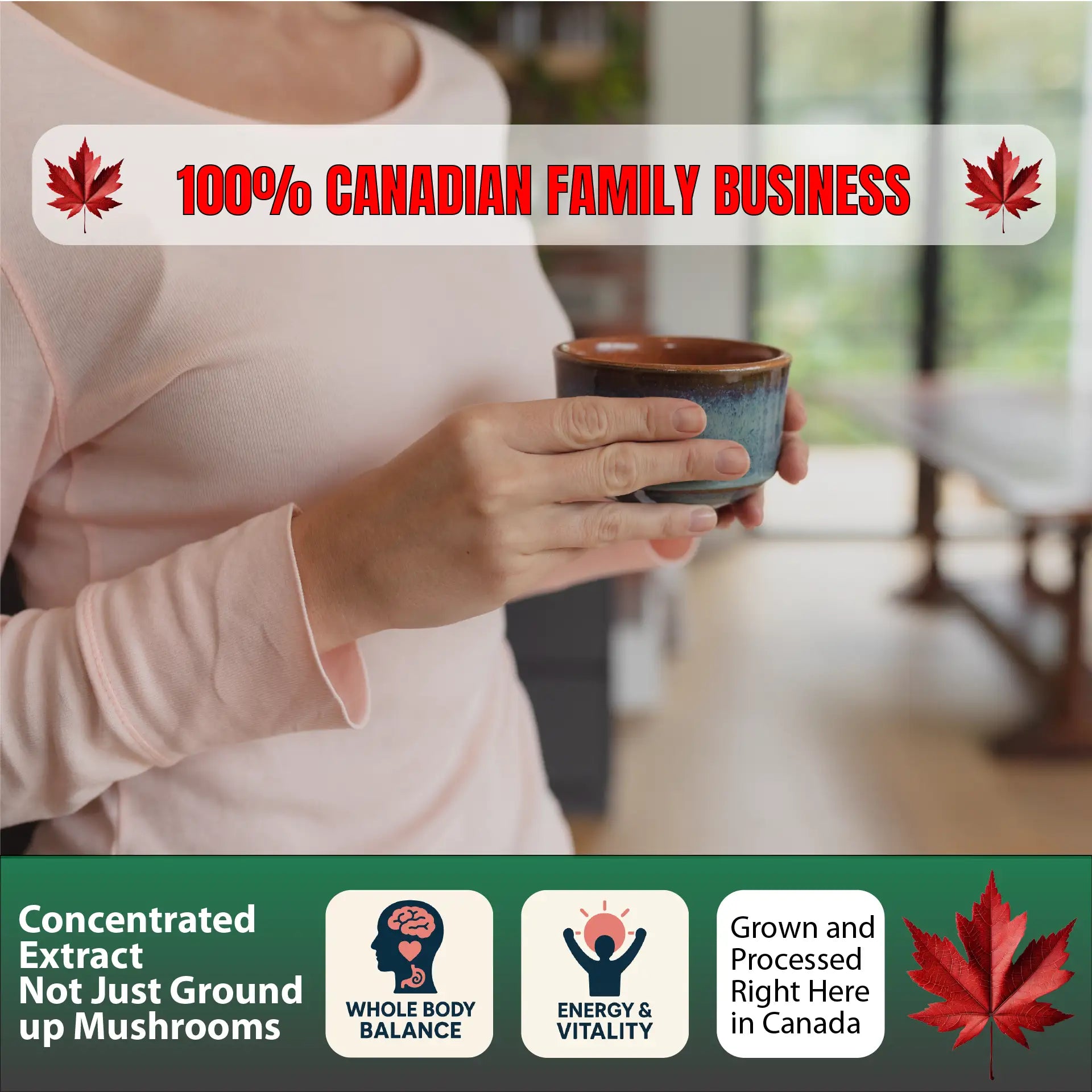 Super 7 Mushroom Powder - Immune Support, Adaptogen & Liver Tonic