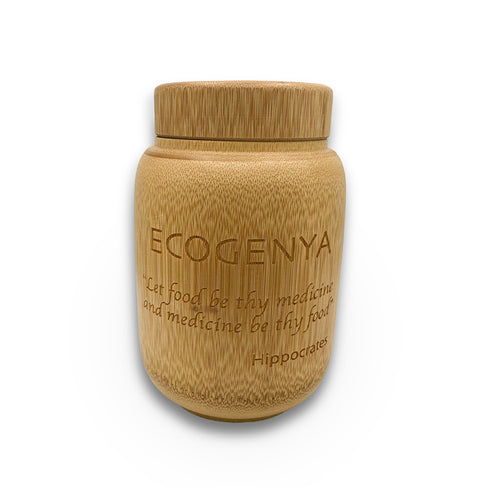 Artisan Bamboo Canister — Handmade & Engraved
