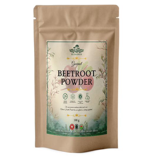 Ecogenya Gourmet Beet Root Powder – Premium Beetroot Powder for Smoothies, Baking & Recipes