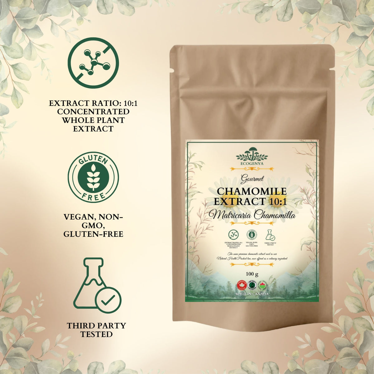 Chamomile Extract 10:1 – Floral, Whole-Flower, Kitchen-Ready