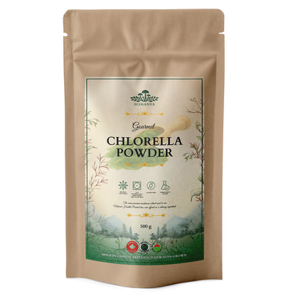 Ecogenya Daily Greens Chlorella Powder – Broken Cell Wall Chlorella for Smoothies & Juices