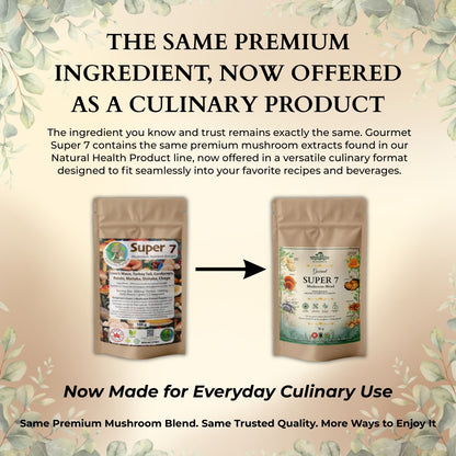 Gourmet Super 7 Mushroom Blend – Organic Mushroom Extract Powder