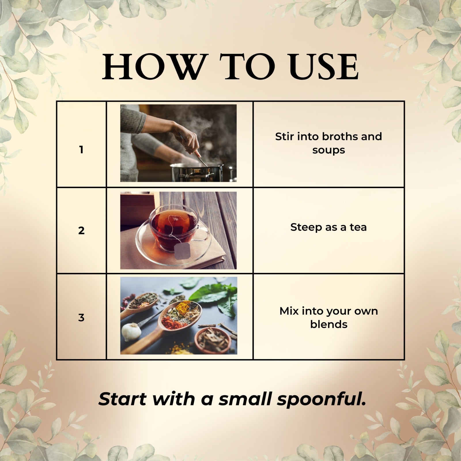 How to use Dong Quai Extract 10:1 in smoothies, oatmeal or custom blends