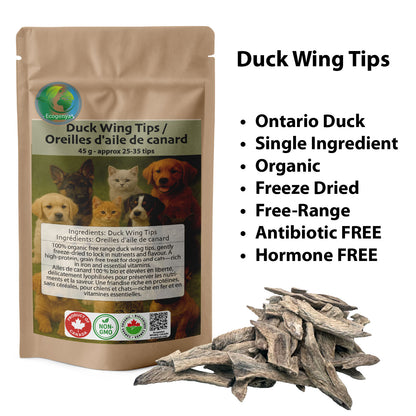 Freeze-Dried Duck Wing Tips for Dogs & Cats