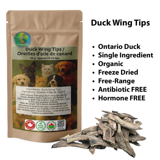 Freeze-Dried Duck Wing Tips for Dogs & Cats