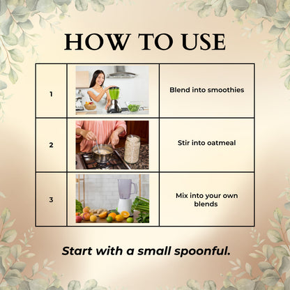 How to use Milk Thistle Extract 10:1 in smoothies, oatmeal or custom blends