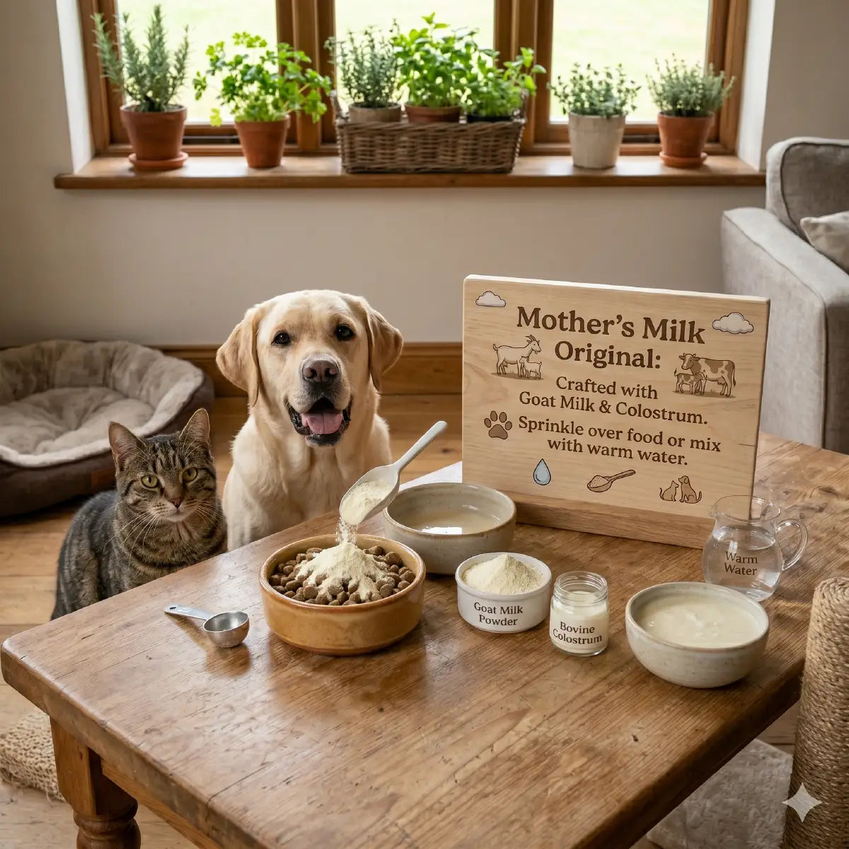 Mother’s Milk Original Goat Milk + Colostrum Topper for Dogs & Cats