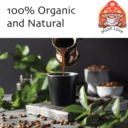 Mushroom Coffee – Premium Instant Arabica Organic Coffee with Fantastic Fungi Super 7 Mushroom Extract Blend - Ecogenya