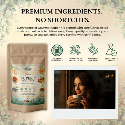 Gourmet Super 7 Mushroom Blend – Organic Mushroom Extract Powder