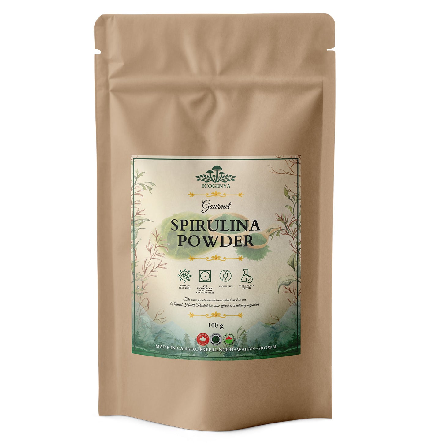 Ecogenya Daily Greens Spirulina Powder – Premium Spirulina for Smoothies & Juices